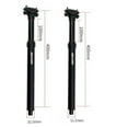 thumbnail image 2 of Bike Dropper Seatpost Remote 100mm Travel Internal Cable Seat Post 30.9mm, 2 of 8