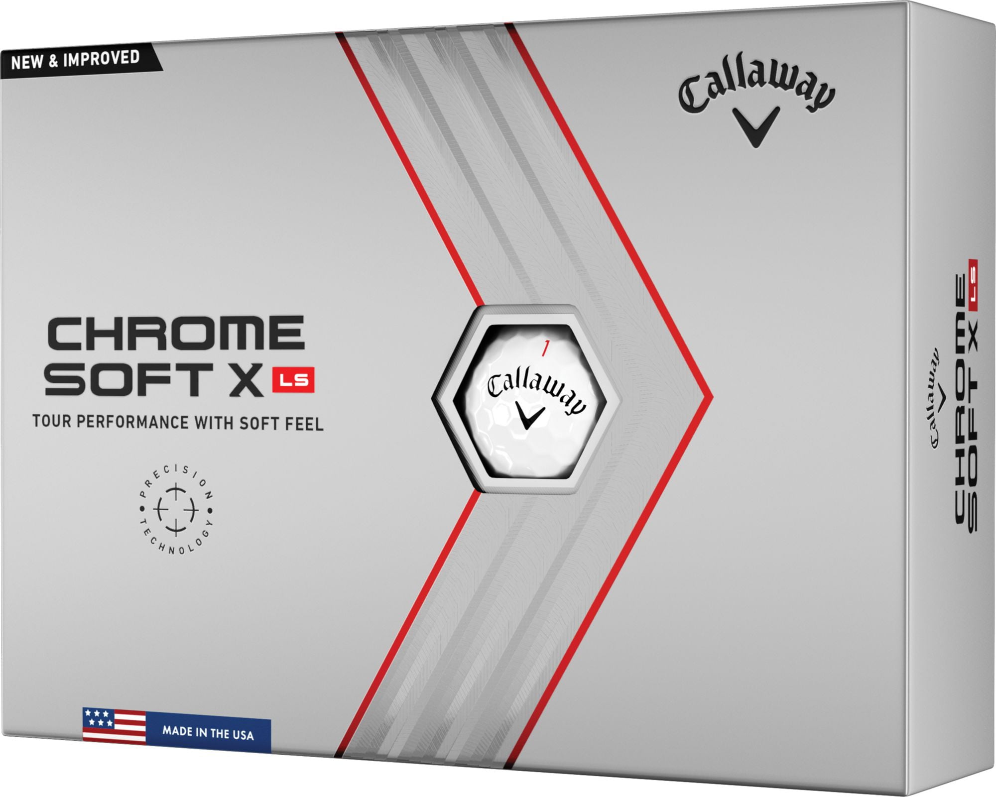 Callaway Golf 2022 Chrome Soft X LS Golf Balls 12-pack, White
