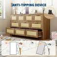 thumbnail image 4 of Roromall 10 Drawer Dresser, 59'' Modern Farmhouse Chest of Drawers with Anti-Tipping Device, Closet Dresser Storage Organizer for Bedroom, Living Room, Entryway, Hallway, 4 of 8