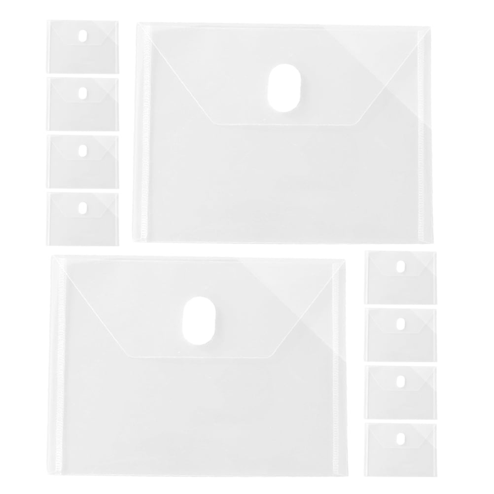 24pcs Clear Plastic Document Storage Bags for Receipts File Organizer Waterproof for Office Cash and Travel Use