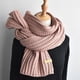 thumbnail image 2 of Bufanda de punto de lana gruesa para mujer, estilo coreano, de invierno, cálida, de estilo japonés, para estudiantes, de color sólido, a la moda, 2 of 6