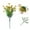 Yellow, variant on Artificial Violet Flowers with Grass Stems - Realistic Silk & Plastic Spring Décor for Wedding Centerpieces, Wall Wreaths, and All-Season Home Accents (Hypoallergenic, UV-Resistant)