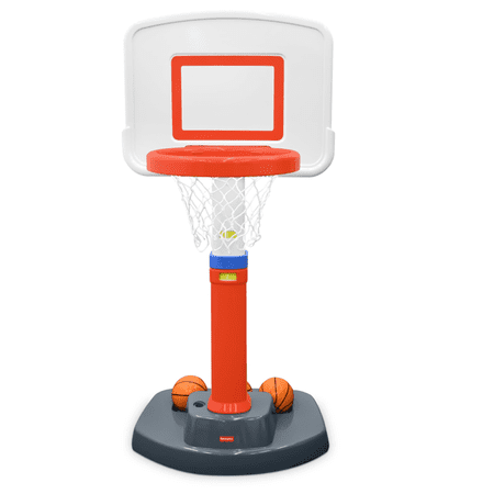 Fisher-Price Grow-to-Pro Basketball Set with Adjustable Height and Balls for Kids Ages 18 Months to 5 Years