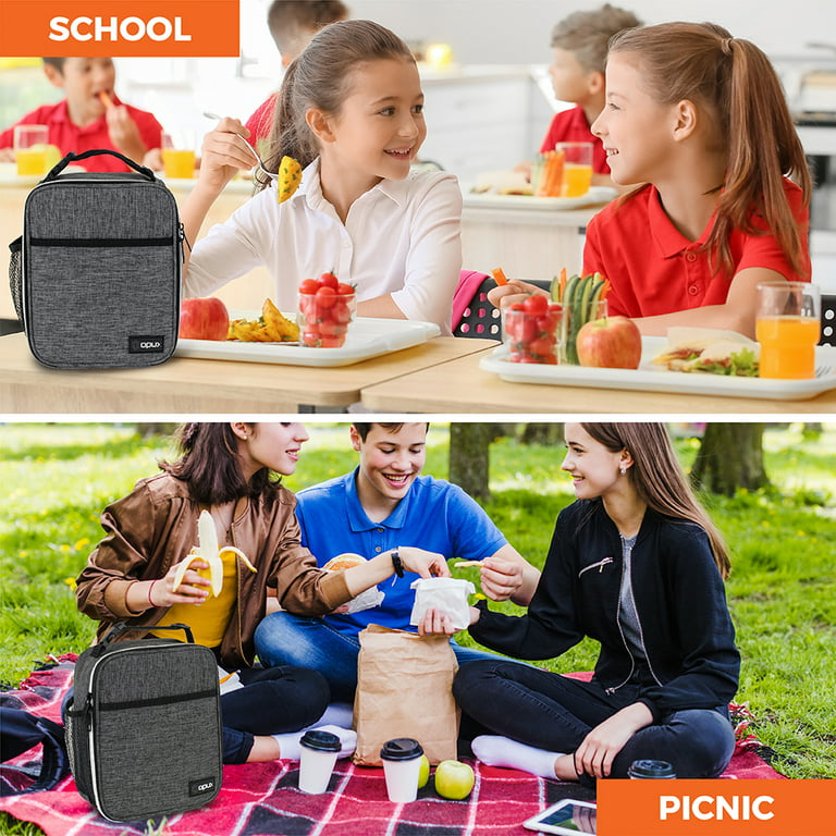 Kids Lunch Box Boy Insulated Lunch Bag Game Leather Thermal Lunch bag for  School Insulated Cooler Bag Game Lunch Boxes for Boys Girls Kids Toddlers