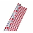 thumbnail image 3 of Holiday Time Christmas Gift Wrapping Paper Reversible Jumbo Roll, Botanical and Stripe, 3 of 4
