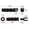 thumbnail image 2 of Front Rear Sport Foot Peg Set Black For Suzuki GSXR 06-19 Kit Rider Passenger, 2 of 3