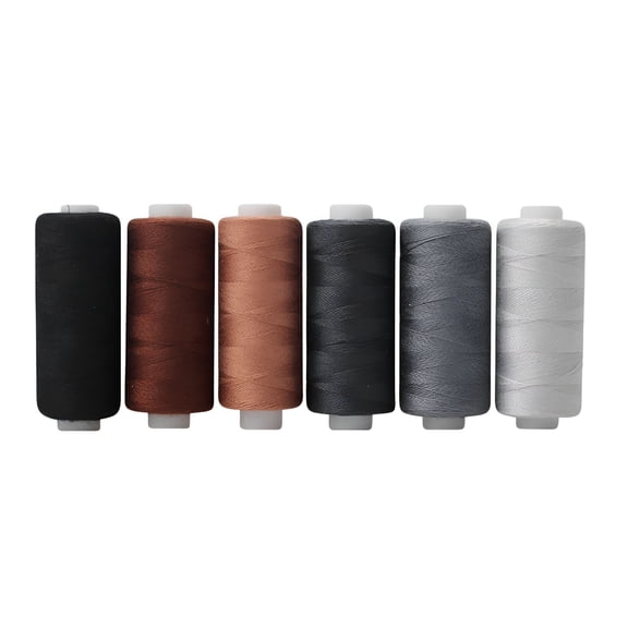PALINO Sewing Thread 36 Colors Cotton Thread for Industrial Machine and Hand Stitching (6 Colors/Pack)