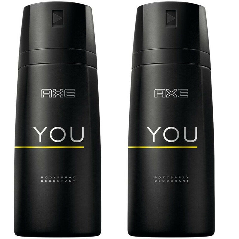 2 Pack Axe YOU Mens Deodorant Body Spray, 150ml (5.07 oz)
