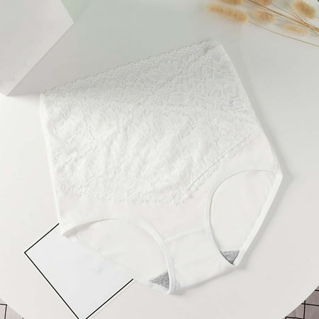 

uikmnh Women 100% Cotton Sexy Lace Traceless Abdominal And Hip Lifting Briefs