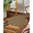 thumbnail image 5 of Teppich Homes Geometric Luxury Under Your Feet Contemporary Area Rug, Brown Geometric, 11' x 11', Handmade, 5 of 6