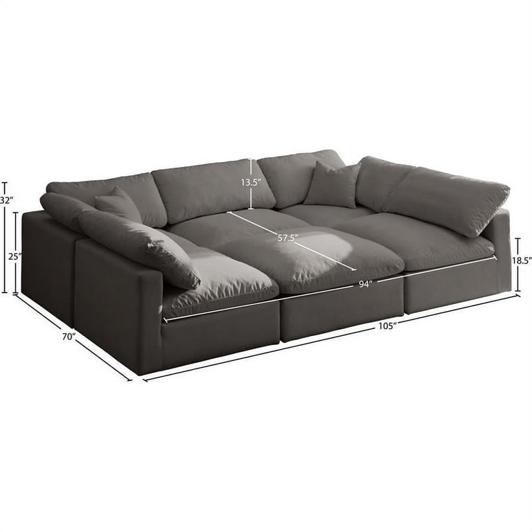 Plush clearance modular couch