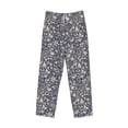 thumbnail image 4 of Xecao Daisies Flowers Men's Straight Lounge Pajama Pants: The Ultimate in Comfortable Sleepwear, 4 of 9