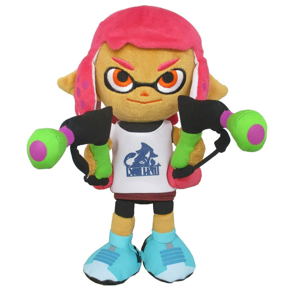 Splatoon 2 Inkling Girl Neon Pink 9" Plush