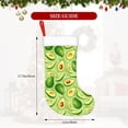 thumbnail image 3 of Cauagu Green Avocado for Christmas Stockings,1-Pack Large Xmas Stocking Holiday and Farmhouse Stocking Fit for Christmas Holiday Party Decoration(17.7*11 Inch), 3 of 7