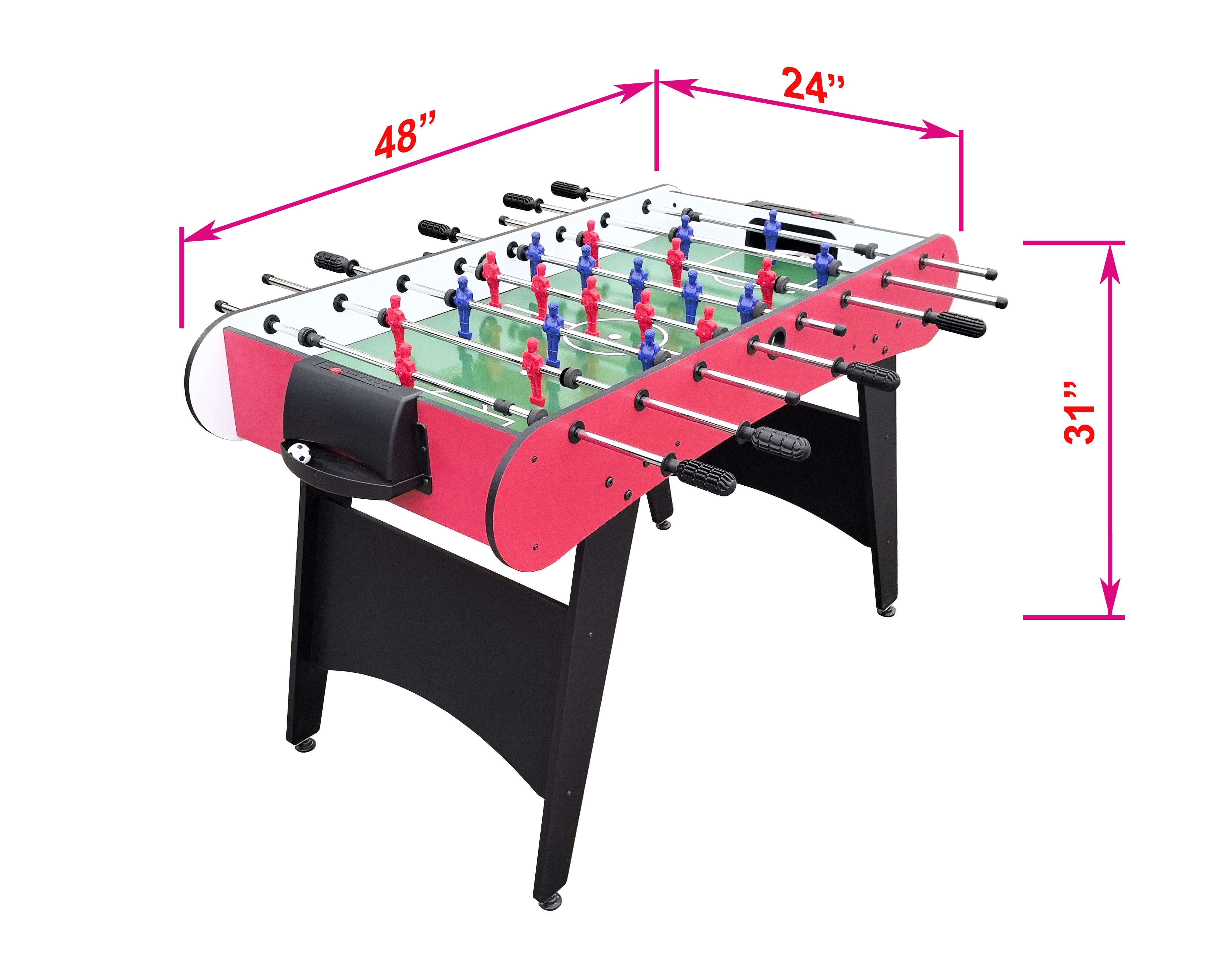 Leuco Kids Foosball Table, Compact Soccer Game Table for Children, Tabletop Football Game for Family Entertainment