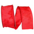 thumbnail image 1 of Reliant Ribbon 92975W-065-40H 2.5 in. 20 Yards Dupioni Supreme Wired Edge Ribbon, Red, 1 of 3