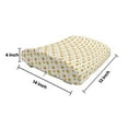 thumbnail image 5 of Snail Lumbar Pillow, Nerd Animal in Glasses Traveling Heart Eyed Love Tribal Geometric, Soft Back Cushion for Office Chairs with Adjustable Straps, 14" x 13", Mustard White, by Ambesonne, 5 of 7