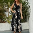 thumbnail image 4 of Animal Print Patterns Sleeveless Dress Woman Fashion Long Dresses Women's Summer Suit Dress 2025, 4 of 7