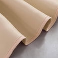 thumbnail image 3 of Nvzi Cenefa de cortina opaca sólida para cocina/dormitorio, cenefa festoneada con bolsillo para barra, paneles de cortina cortos (52" x 18", beige), 3 of 4