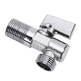 thumbnail image 1 of Brass Angle Stop Valve, Non Slip Water Shut Off Globe Valve Single Control with Coated Shell for Faucet, 1 of 7