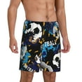 thumbnail image 2 of Fotbe Football Pajama Shorts for Men, Men's Pajama Bottoms, Sleepwear,Short Pajama Pants-4X-Large, 2 of 9