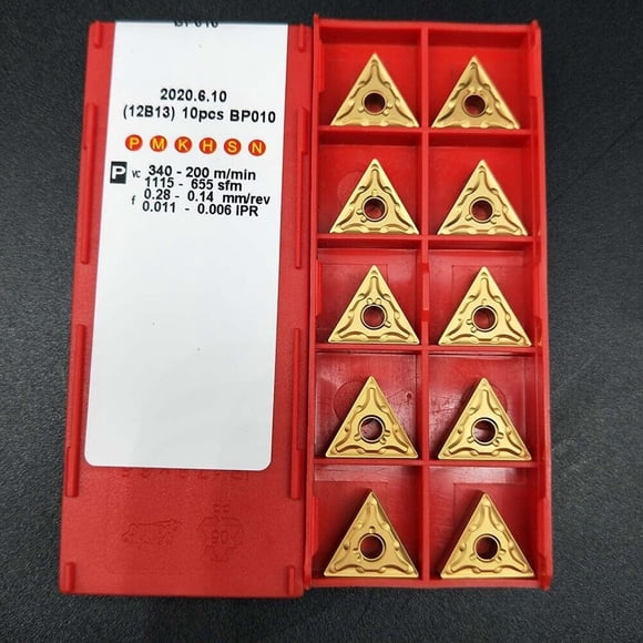 10pcs TNMG160404-MA insert en Carbure TNMG331 triangle Tournant insert