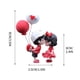 thumbnail image 4 of Car Decoration Cute Couple Office Decoration, metal rolling cart, wooden base, 2-tier design, foldable, portable, modern home decor, stylish office accessory, for bedroom, 4 of 7