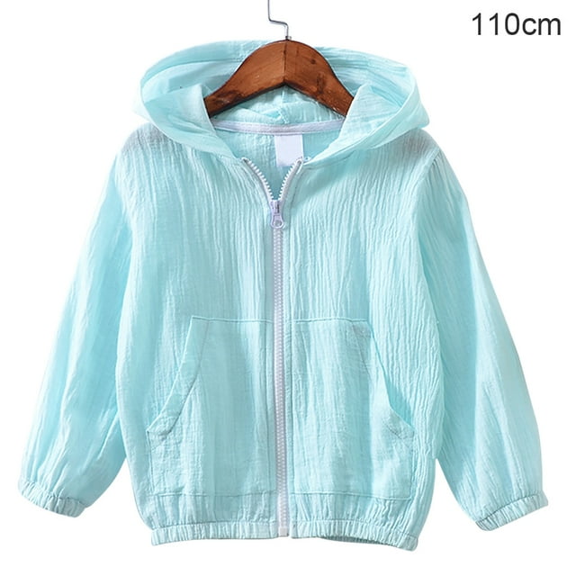 Abrigo para niños Chaqueta con capucha de algodón con protección solar para bebé niña niño, verde, 110cm Advancent AP001415-07