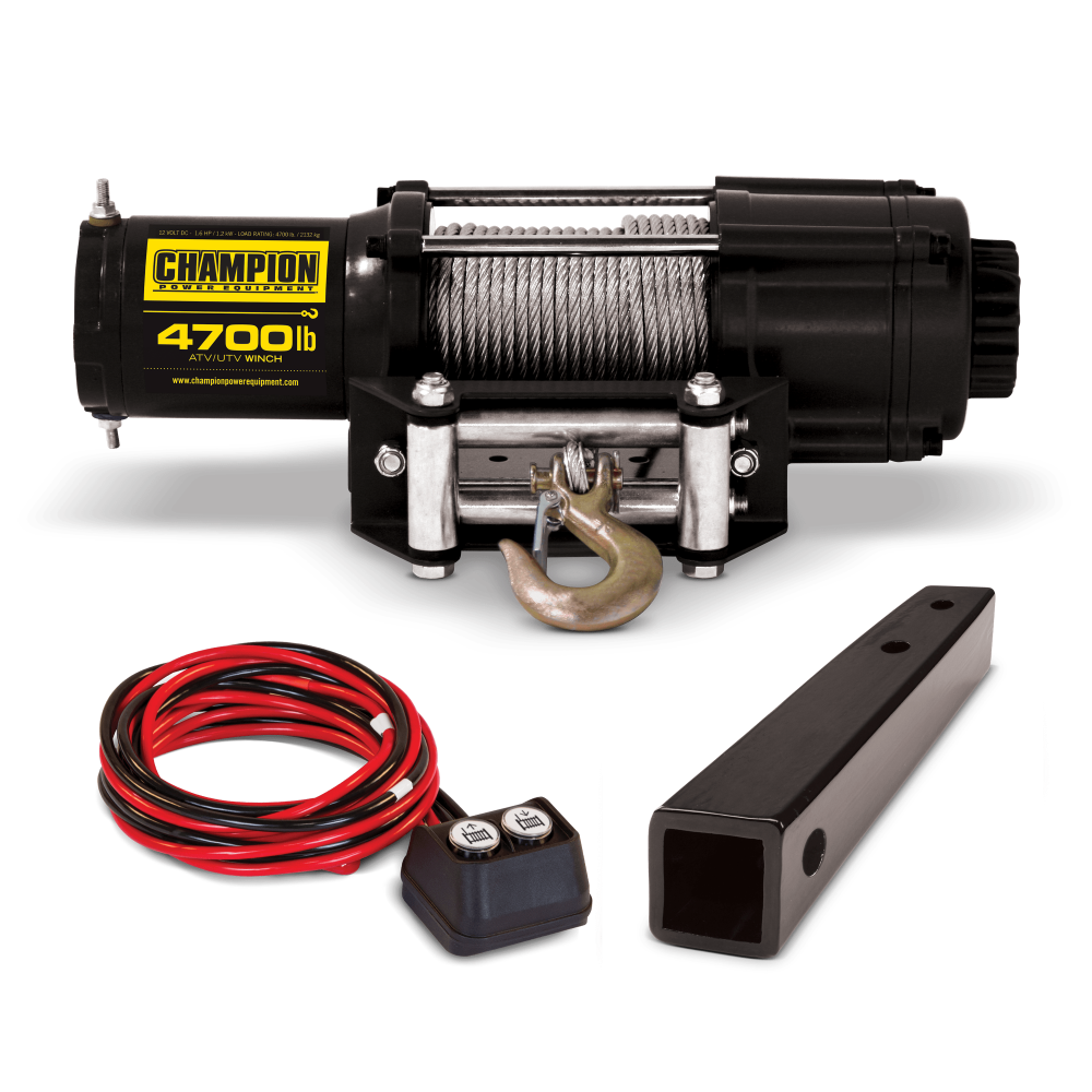 Champion Power Equipment 4700lb. ATV/UTV Winch Kit