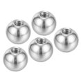 thumbnail image 1 of Uxcell Bouton Écrous à Bille M6x15mm, Lot de 5 Filetages en Acier Inoxydable 304 Couvercle à Vis Rond pour Trou de Store, Argent, 1 of 6