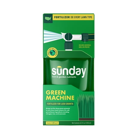 Sunday Green Machine 5 000 Sq. ft. Liquid Lawn Fertilizer 42.3 oz 22-0-3