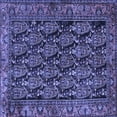 thumbnail image 1 of Ahgly Company Indoor Square Persian Blue Traditional Area Rugs, 4' Square, 1 of 4