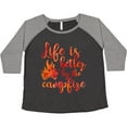 thumbnail image 3 of Inktastic Life's Better Campfire Women's Plus Size T-Shirt, 3 of 5