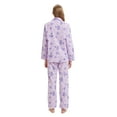 thumbnail image 2 of GLOBAL Womens Flannel Cotton Pajama Set Long PJs Flannel Loungewear Sleepwear,Size S-3XL, 2 of 6