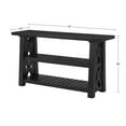 thumbnail image 2 of Bowery Hill Mid-Century 55" Solid Wood Sofa Table Black Stain, 2 of 8