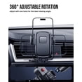 thumbnail image 2 of Delobon Phone Holders for Your Car [One-Button Release] Car Phone Mount 360° Adjustable Vent Cell Phone Holder for Iphone 17 Pro Max 16 15 Samsung S25 S24, 2 of 8
