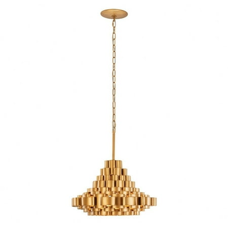 

369P04AGCB-Varaluz Lighting-Totally Tubular - 4 Light Pendant In Mid-Century Modern Style-14.25 Inches Tall and 19 Inches Wide