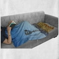 thumbnail image 6 of Windmill Soft Flannel Fleece Throw Blanket, Flinders Ranges South Australia Mountains Barren Land Summer, Cozy Plush for Indoor and Outdoor Use, 50" x 60", Earth Yellow Pale Blue, by Ambesonne, 6 of 6
