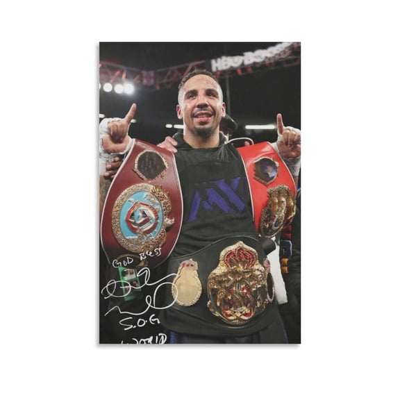 Andre Ward Canvas Poster Picture Print Canvas Poster Wall Paint Art Posters Decor Modern Home Artworks Gift 08x12inch(20x30cm)