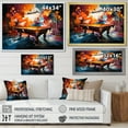 thumbnail image 4 of Designart "A Burst of Vibrance in Billiards I" Sports Floater Framed Canvas Wall Art, 4 of 7