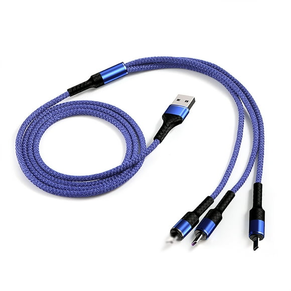 Amdohai 3-IN-1 USB Charging Cable Multi Line Type C Micro USB Connector Replacement for Charging Cable