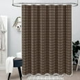 thumbnail image 6 of Boho Farmhouse Shower Curtain Set with Tassel - Linen Rustic Heavy Duty Fabric, Water Repellent, Modern Bohemian French Country Thick Bathroom Shower Curtains - Cream/Beige, 72x72, 6 of 7