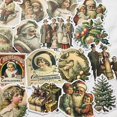 thumbnail image 4 of 36 Uds pegatinas navideñas de Estilo Vintage DIY base para álbum de recortes collage móvil diario álbum de fotos decoración de regalo, 4 of 4