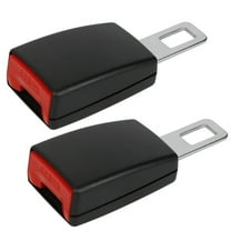 ICOMROAD 2Pcs Seat Belt Extender,12cm Extension Stainless Steel Fastener,Superposition Car Seat Belts with Latches