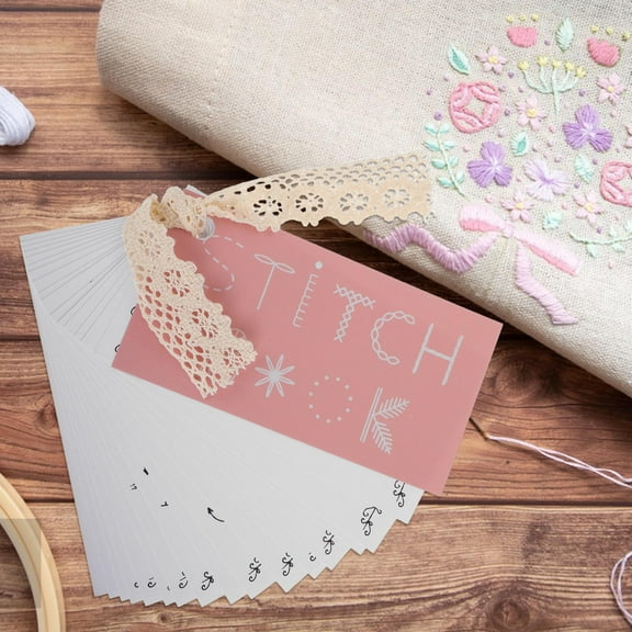 Hemoton Creative Mini Sewing Book Diy Mini Sewing Card Set Portable Travel Sewing Kit Sewing Book Craft Kit For Embroidery Beginners Sewing Enthusiasts