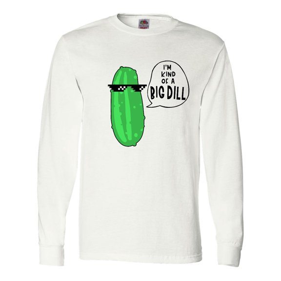 Inktastic I'm Kind of a Big Dill Pickle with Sunglasses Long Sleeve T-Shirt