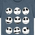 thumbnail image 3 of The Nightmare Before Christmas - Jack Face Grid - Youth Short Sleeve Graphic T-Shirt, 3 of 5