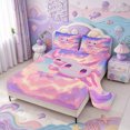thumbnail image 2 of Manfei Pastel Axolotl Queen Sheets,Ocean Aniaml Salamander Queen Sheet Sets,4-Piece,1 Flat Sheet,1 Fitted Sheet and 2 Pillowcases, 2 of 6