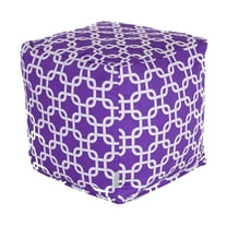 Majestic Home Goods Links Indoor Ottoman Pouf Cube