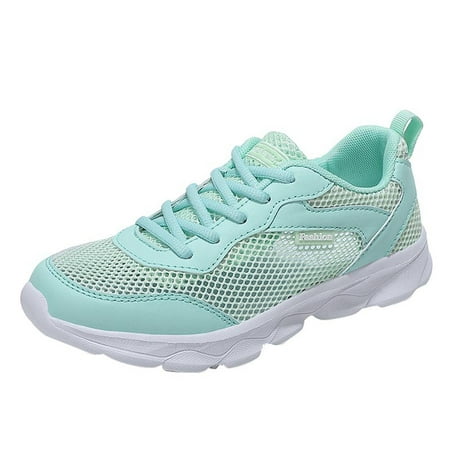 

Luiyenes Color Women Outdoor Runing Breathable Sports Mesh Solid Lace Up Shoes Womens